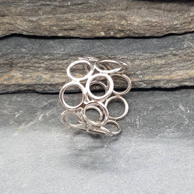 Kreise Ring Aus Sterling Silber von PangolinCreations