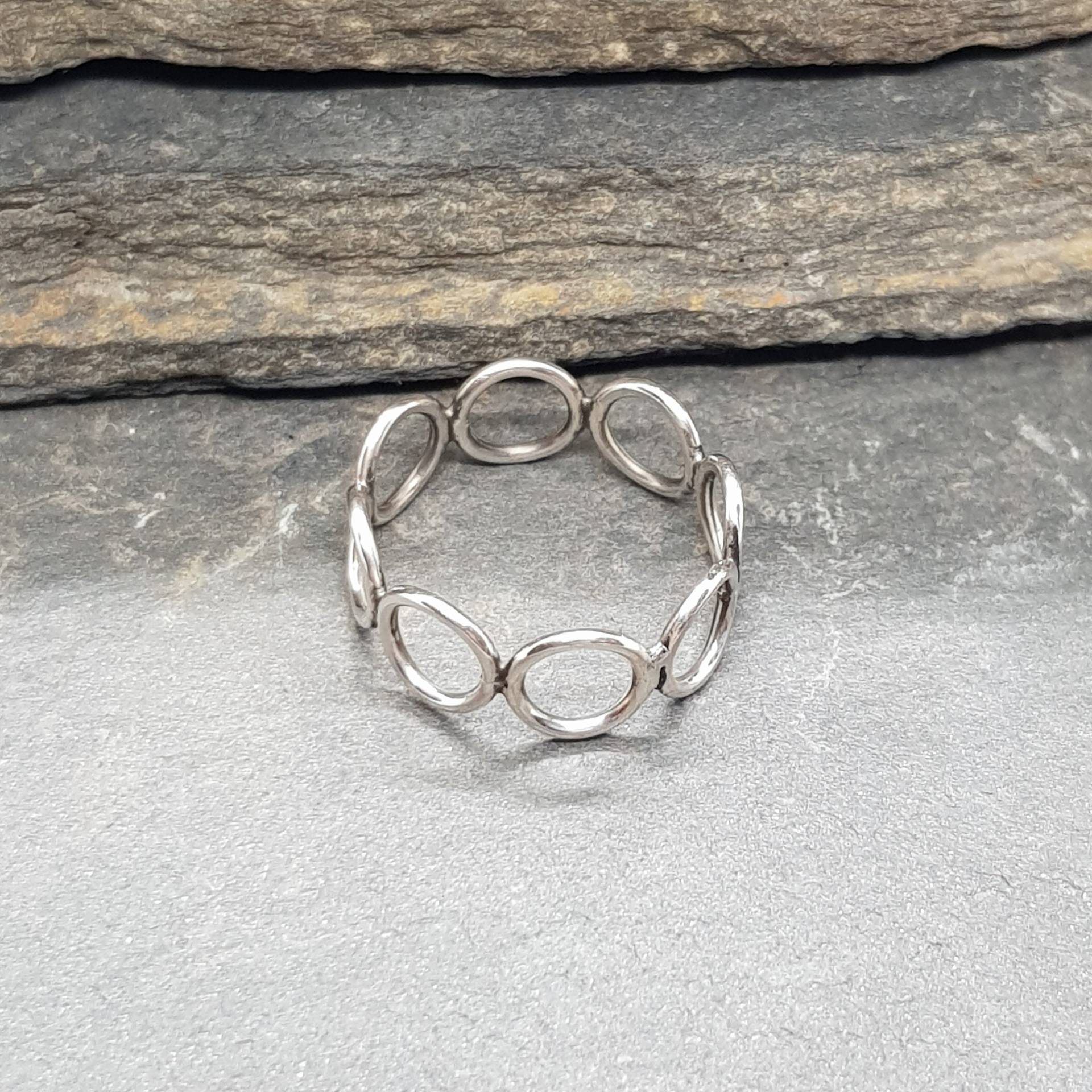 Kreise Ring Aus Sterling Silber Kreise Ring Aus Sterling Silber von PangolinCreations