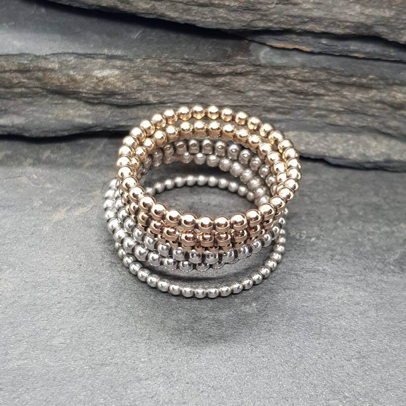 sterling Silber/Gold Filled Perlen Ringe sterling Silber/Gold Filled Perlen Ringe von PangolinCreations