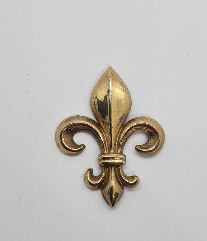 Fleur De Lis Anstecker | Gold Und Silber Farben Metallisch Hochwertig Zeitlos von Pangun