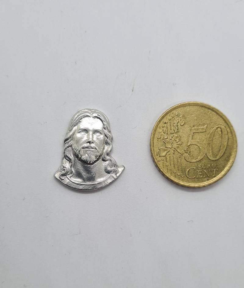Relief Jesus Pin Anstecker | Silber Und Gold Farben| Metallisch Schmetterlingsverschluss Hochwertig Zeitlos von Pangun