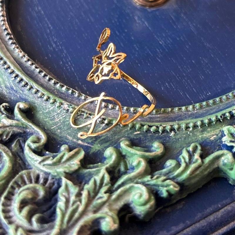 Dezember Geburtsblume Ring Narzisse Vergoldet Größenverstellbar von PanicQueenCreation