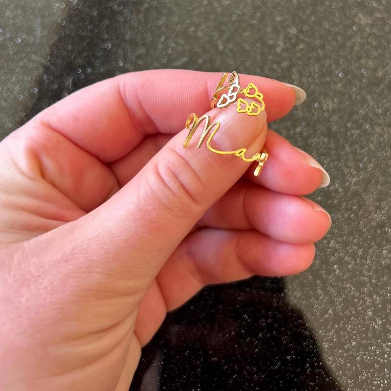 Mai Geburtsblume Ring Maiglöckchen Vergoldet Größenverstellbar Mai Geburtsblume Ring Maiglöckchen Vergoldet Größenverstellbar von PanicQueenCreation