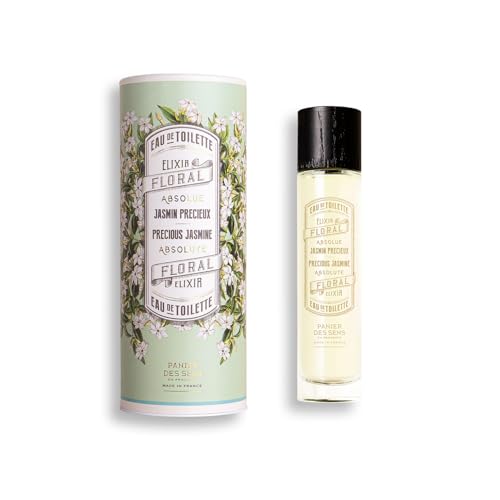 Panier des Sens - Eau de Toilette - Jasmin für Frauen - Blumiger Duft - Langanhaltendes, natürliches Parfum - Haar & Körper - Vegan-freundlich - Eau de Parfum Made in France - 50ml von Panier des Sens