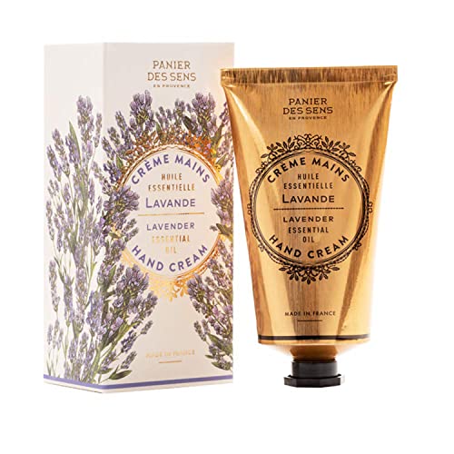 Panier des Sens - Handcreme für sehr Trockene Hände und Haut – Lavendelhandlotion, Feuchtigkeitscreme, Handmaske - mit Shea Butter und Olivenöl - 97% natürliche Inhaltsstoffe - 75 ml von Panier des Sens