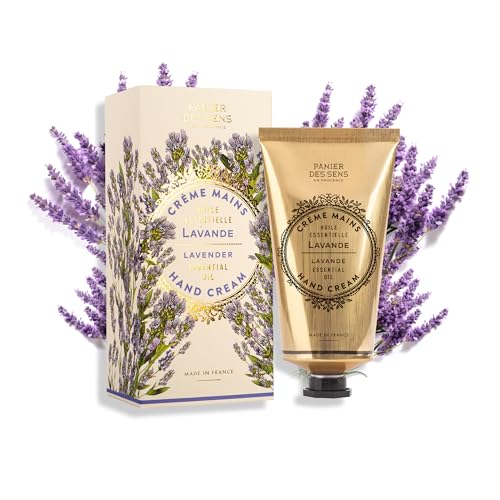 Panier des Sens Lavendel Handcreme für sehr trockene Hände 75ml - Hand Cream mit Shea Butter und Olivenöl für intensive Pflege - 97% natürliche Inhaltsstoffe - hergestelt in Frankreich von Panier des Sens