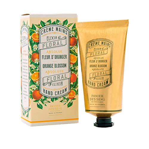 Panier des Sens - Handcreme für sehr Trockene Hände und Haut - Orangenblüten handlotion, Feuchtigkeitscreme, Handmaske - Oliven-, Mandelöl - Handpflege aus Frankreich 97% nat. Inhaltsstoffe - 75 ml von Panier des Sens