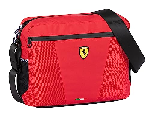 Panini - Ferrari Messengger Ferrari, Gepäck-Schultertasche Unisex-Jungen, Rot, Einheitsgröße von Ferrari