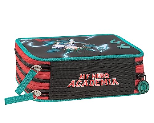 My Hero Academia – Federmäppchen mit 3 Fächern für Mädchen und Jungen mit integriertem Schreibwaren und Stiftfächern + löschbarer Stift Frixion – Federmäppchen für die Schule, Organizer groß, My Hero Academia – Federmäppchen mit 3 Fächern für Mädchen und Jungen mit integriertem Schreibwaren und Stiftfächern + löschbarer Stift Frixion – Federmäppchen für die Schule, Organizer groß, von Franco Cosimo Panini