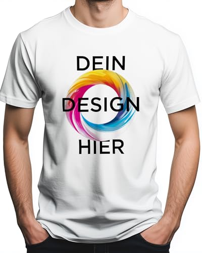 Panorama Personalisiertes T-Shirt in Weiß – Geschenke mit Foto und Text - Tshirt Selbst Gestalten Herren und Frau von Panorama