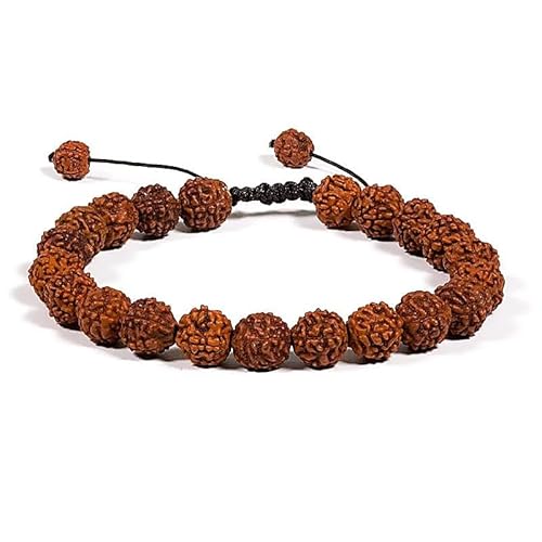 Panotophia Mala/Armband Rudrakscha 21 Perlen verstellbar - 0.8 cm Panotophia Mala/Armband Rudrakscha 21 Perlen verstellbar - 0.8 cm von Panotophia