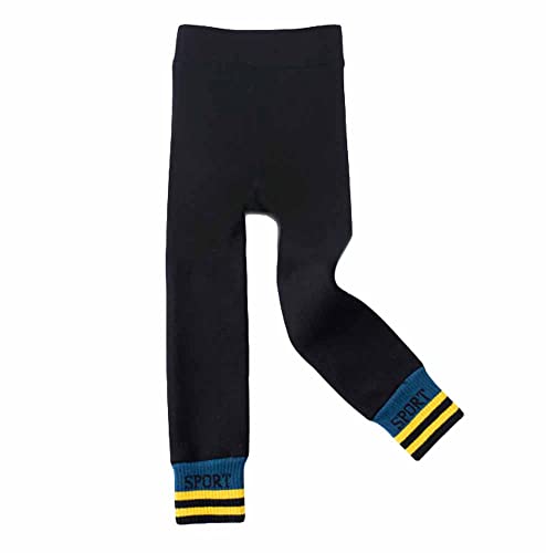 PanpanBox Mädchen Thermo Leggings Warme Dick Hosen Gefüttert Jegging Weich Winterhosen Slim Fit Wolle Pants Elastisch Kinder Fleece Thermounterwäsche Verdickte 3-12 Jahre (134-146, A Grün) von PanpanBox