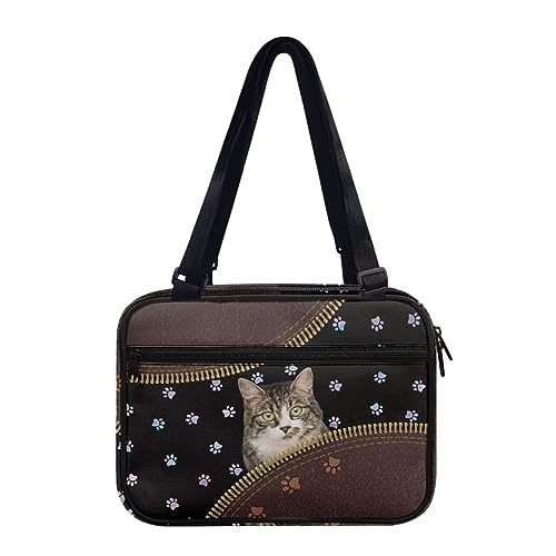 Panskyllis Kitty Bibeltasche für Damen, Tragetasche, Blasentasche, Lerntasche, Buchträger, staubdicht, Kirchentasche mit doppeltem Reißverschluss von Panskyllis