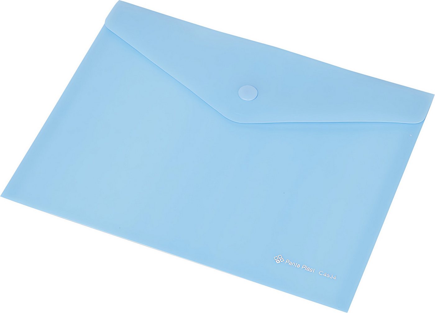 Panta Plast Dokumententasche Dokumentenhülle A5 Druckknopf pastellblau von Panta Plast