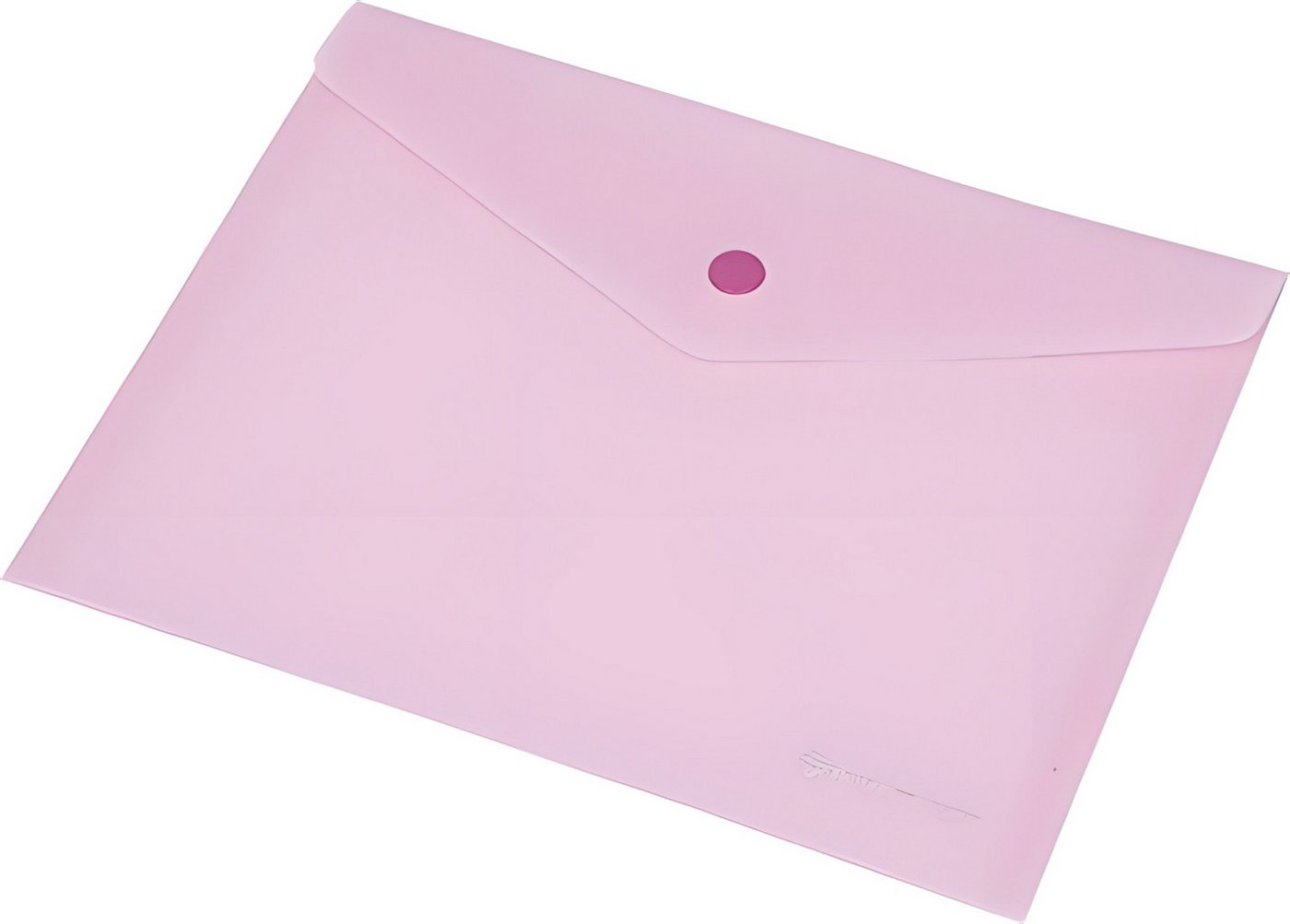 Panta Plast Dokumententasche Dokumentenhülle A5 mit Druckknopf pastellrosa von Panta Plast