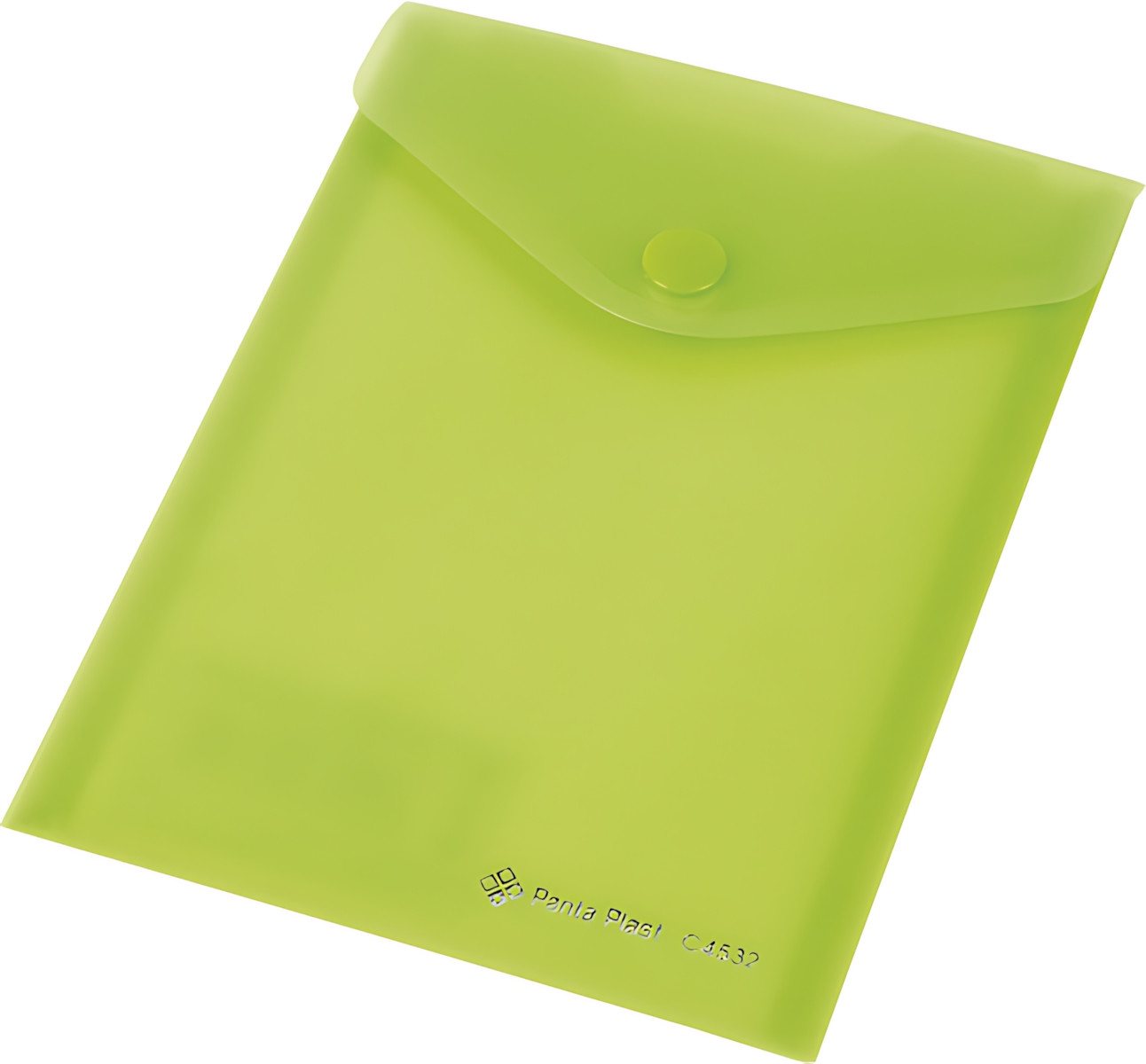 Panta Plast Dokumententasche Dokumentenhülle A6 Druckknopf pastellgrün Hochformat 10er Packung von Panta Plast