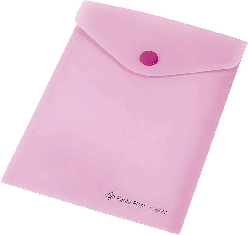 Panta Plast Dokumententasche Dokumentenhülle A6 mit Druckknopf pastellrosa Panta Plast Dokumententasche Dokumentenhülle A6 mit Druckknopf pastellrosa von Panta Plast