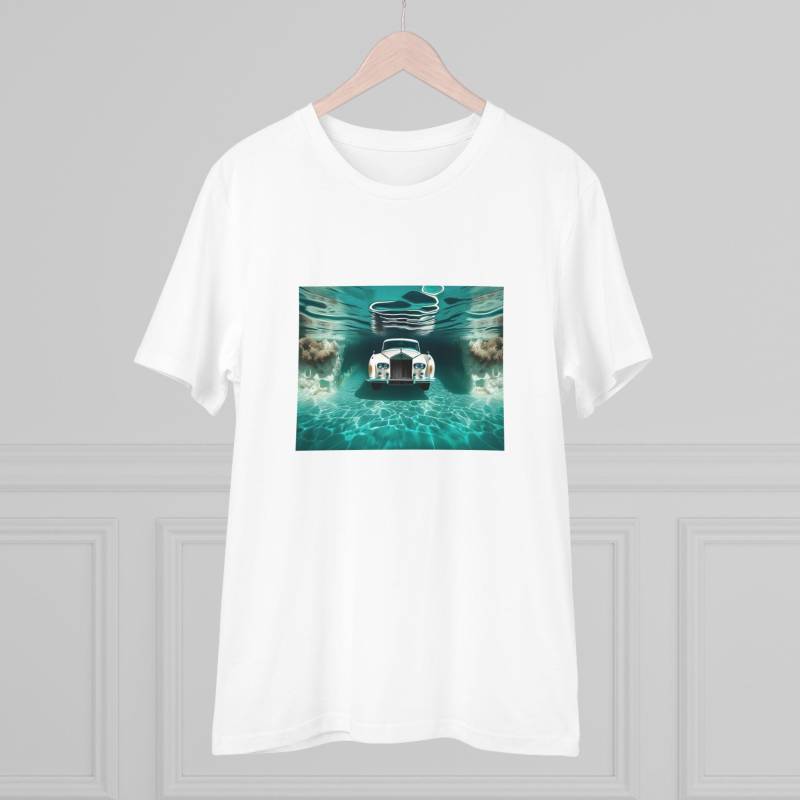 Rolls Royce Shirt - Bio-T-Shirt Oldtimer Unter Wasser Ozeantiefen Grafik T-Shirt Streetwear Unisex Style von Pantehes