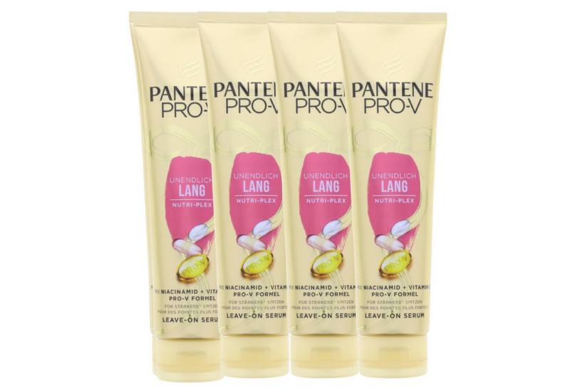 Pantene Haarspülung 4 x PANTENE PRO-V Unendlich Lang Nutri Plex Leave On Serum je 160 ml F von Pantene