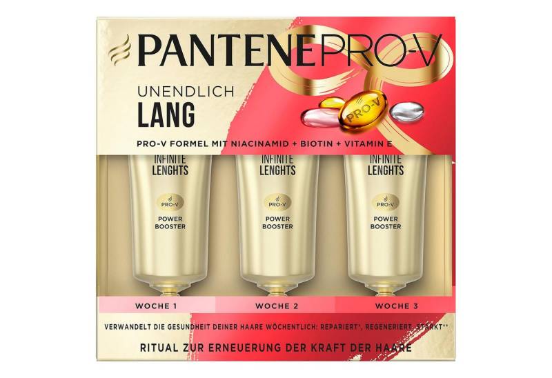 Pantene Haarspülung Pantene Pro-V Power Booster Haarpflege Ampullen Unendlich Lang 3 x 15 von Pantene