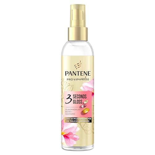 Pantene Pro-V Colour Gloss Leave On Pflegespülung Spray 145ml. Pro-V Miracles Haarölspray für Gefärbtes, Geschädigtes Haar. Hilft, das Haar Sichtbar zu Glätten und Verleiht Sofortigen Glanz in 3 Sek von Pantene