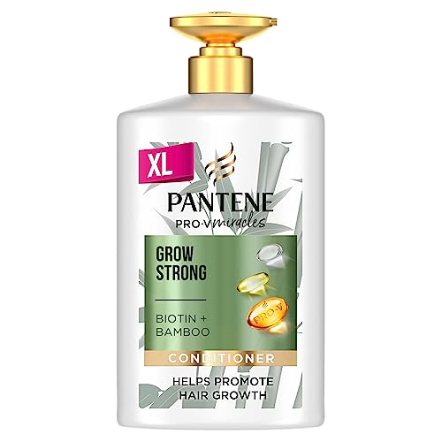 Pantene Pro-V Pflegespülung, Miracles, Grow Strong (1L), Haarpflege, Haarwuchsmittel Frauen, mit Biotin & Bambus, mit Pump Spender, hilft Haarausfall zu reduzieren, Haarausfall (Auslaufmodell) von Pantene