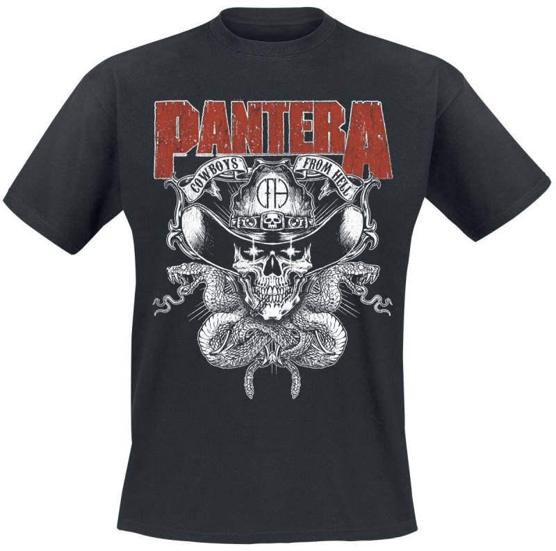 Pantera CFH Texas Skull T-Shirt schwarz in M von Pantera