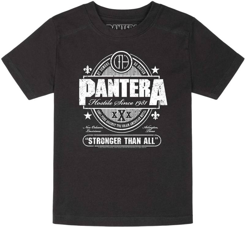 Pantera Metal-Kids - Stronger Than All T-Shirt schwarz in 104 von Pantera