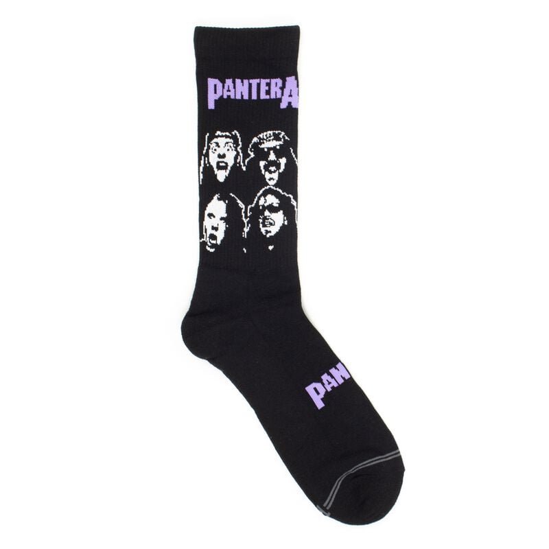 Pantera Socken - Crew - EU 40-46 - für Männer - Größe EU 40-46 - multicolor  - Lizenziertes Merchandise! von Pantera