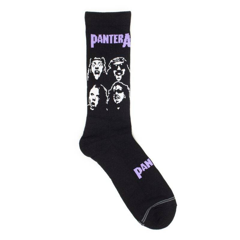 Pantera Socken - Crew - EU 40-46 - für Männer - Größe EU 40-46 - multicolor  - Lizenziertes Merchandise! von Pantera