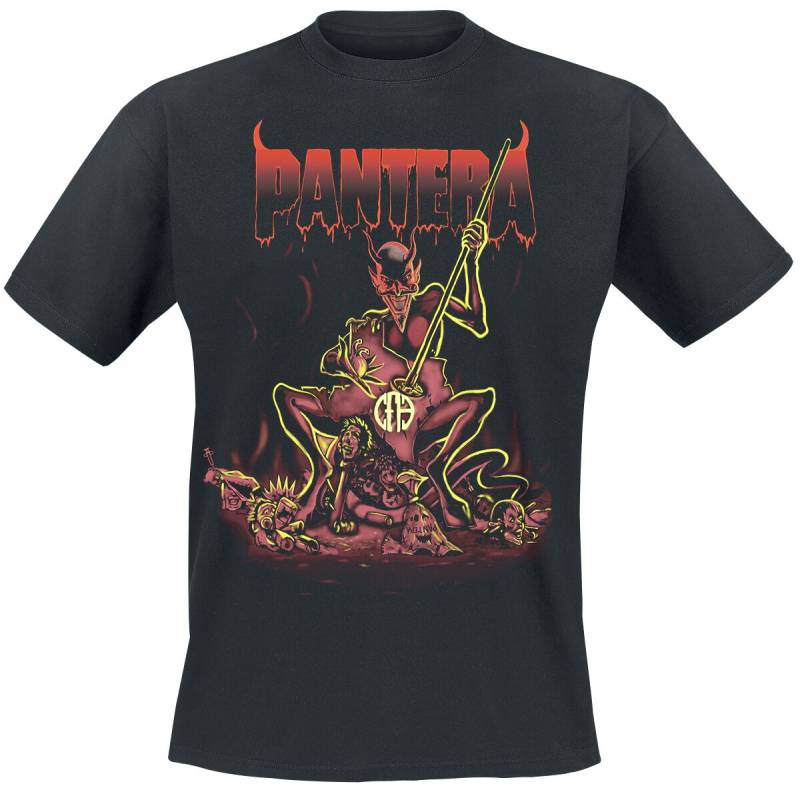 Pantera T-Shirt - Devil - L bis XXL - für Männer - Größe XXL - schwarz  - Lizenziertes Merchandise! von Pantera