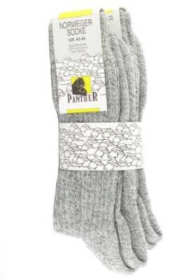 Panther Unisex Norwegersocken Grau Größe 39-42 von Panther