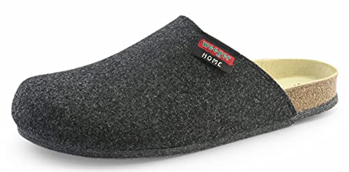 Bio Filzclogs - 44 Schwarz von Pantoffelmann