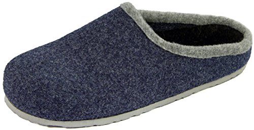 Pantoffelmann Filzclogs blau 40 von Pantoffelmann