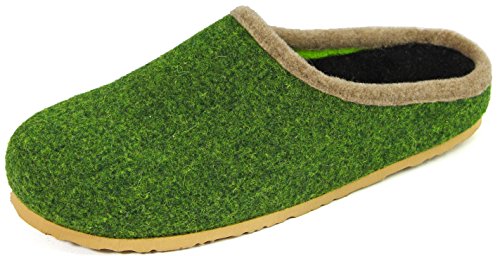 Pantoffelmann Filzclogs olive 37 von Pantoffelmann