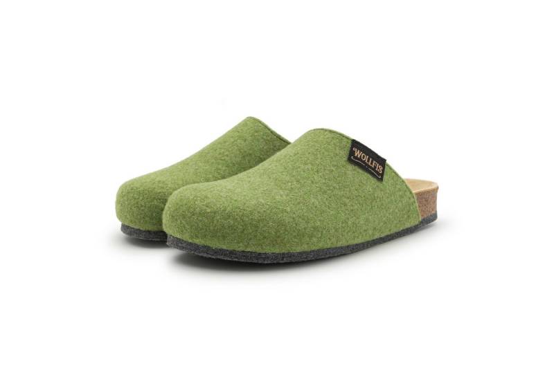 Pantoffelmann Bio Filzclog mit Korkfußbett ABS-Filzsohle Herren Damen Filz Pantoffel Hausschuh (1 Paar) hoher Tragekomfort, angenehme Passform von Pantoffelmann