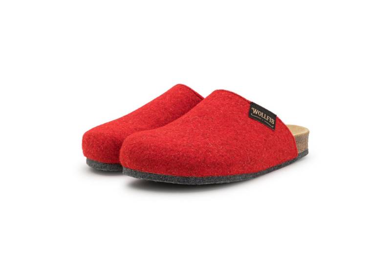 Pantoffelmann Bio Filzclog mit Korkfußbett ABS-Filzsohle Herren Damen Filz Hausschuh Hausschuh (1 Paar) hoher Tragekomfort, angenehme Passform von Pantoffelmann