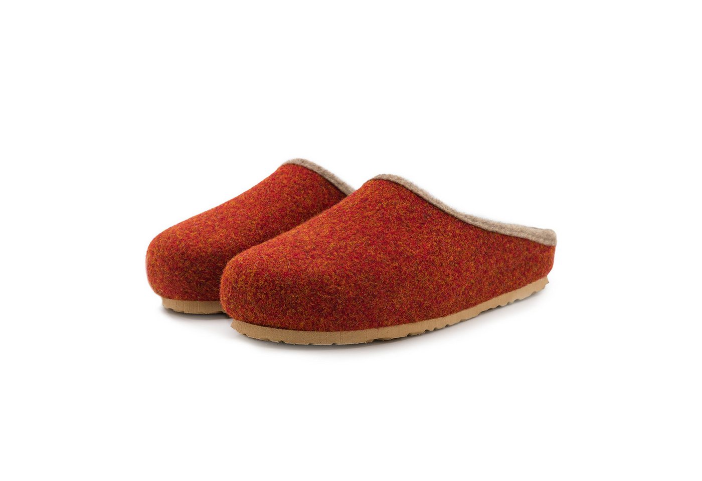 Pantoffelmann Filzclogs mit Fußbett Filzhausschuhe Herren Damen Filz Clog Hausschuhe Hausschuh (1 Paar) hoher Tragekomfort, angenehme Passform von Pantoffelmann