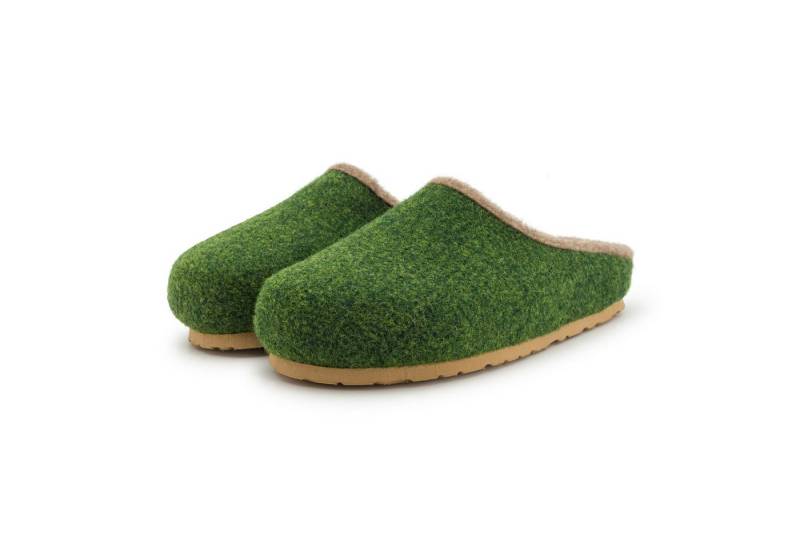 Pantoffelmann Filzclogs mit Fußbett Filzhausschuhe Herren Damen Filz Clog Hausschuhe Hausschuh (1 Paar) für Laminat- und Parkettfußböden von Pantoffelmann