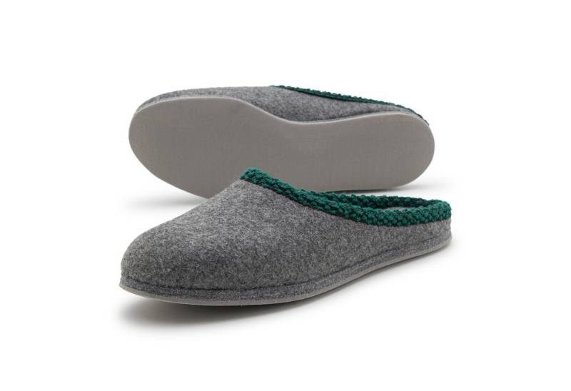 Pantoffelmann Filzpantoffel Gummisohle Herren Damen Filzlatschen Filz Hausschuh warm Pantoffel (1 Paar) Filzpantoffeln, Gästepantoffel besonders leicht von Pantoffelmann