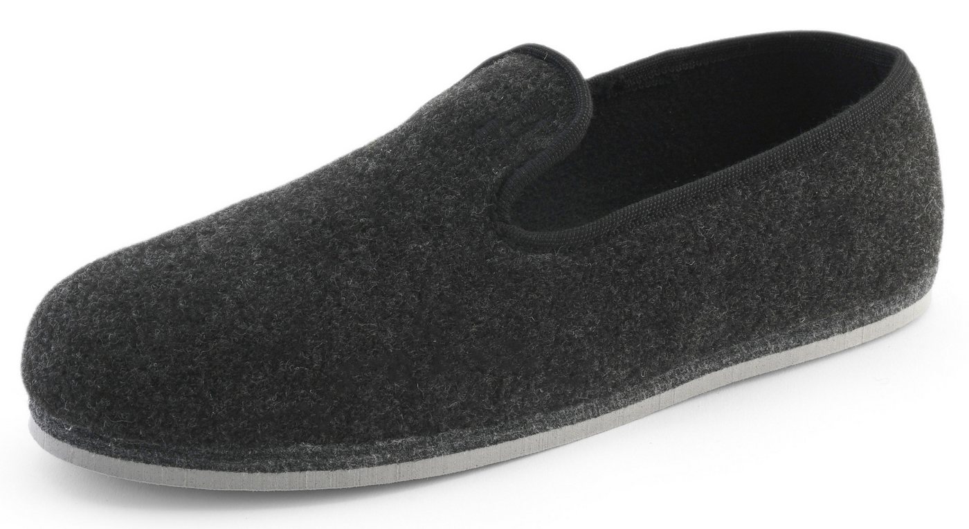 Pantoffelmann Niedertreter Filzhausschuhe Herren Damen DDR Ostalgie Filzpantoffel Hausschuh (1 Paar) Filzpantoffeln, Gästepantoffel besonders leicht von Pantoffelmann