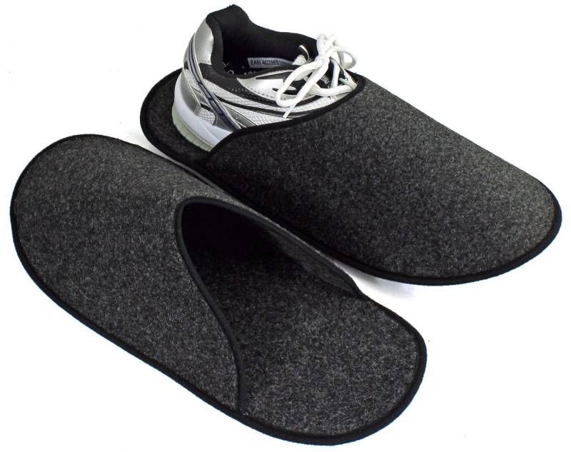 Pantoffelmann Überpantoffeln leicht faltbar Überzieher Museumspantoffel Überschuh Pantoffel (1 Paar) Filzpantoffeln, Gästepantoffel besonders leicht von Pantoffelmann