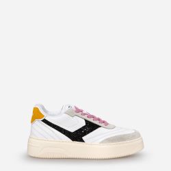 Pantofola D'oro Crossball Damen Sneaker Weiß Leder von Pantofola D'Oro