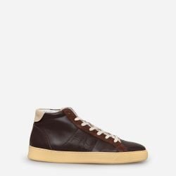 Pantofola D'oro Herren Mid Sneakers Aus Braunem Leder von Pantofola D'Oro