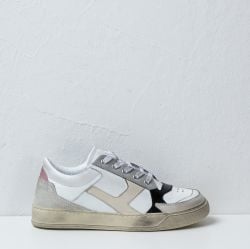 Pantofola D'oro Santiago Damen Leder Sneaker In Weiß von Pantofola D'Oro