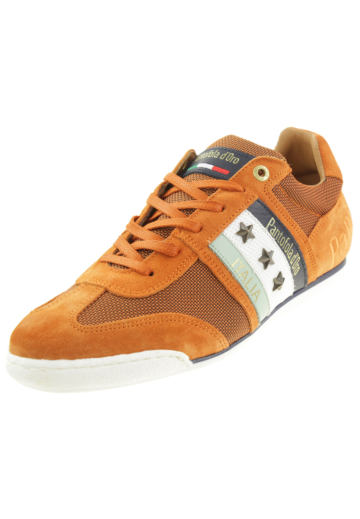Pantofola d&#039; Oro IMOLA CANVAS UOMO LOW Herren Leder Sneaker 10221036 orange von Pantofola D&#039;Oro