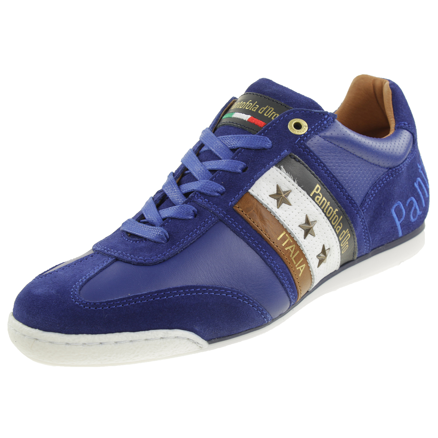 Pantofola d&#039; Oro IMOLA COLORE UOMO LOW Herren Leder Sneaker 10213040 Blau von Pantofola D&#039;Oro