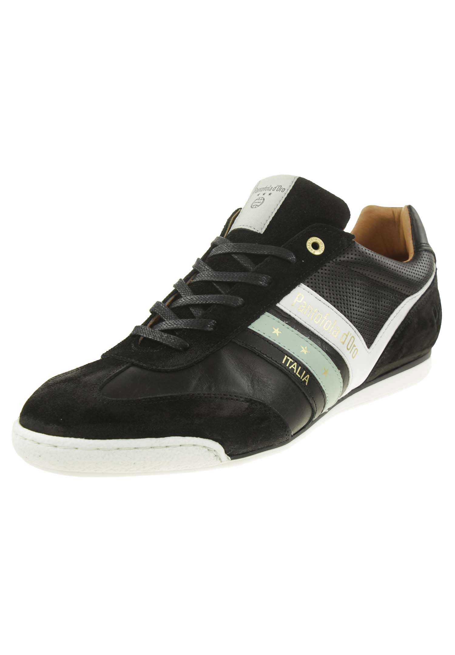 Pantofola d&#039; Oro VASTO UOMO LOW Herren Leder Sneaker 10221038 schwarz von Pantofola D&#039;Oro