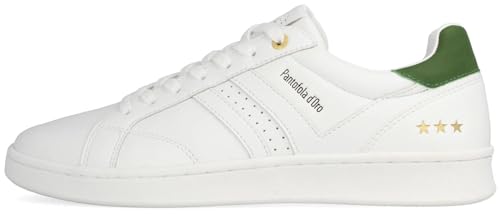 Pantofola d'Oro Arona Uomo Low Bright White/Green Größe EU 45 von Pantofola d'Oro