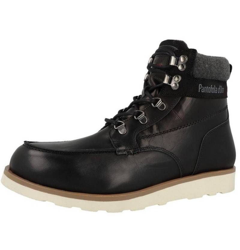 Pantofola d´Oro Bormio Uomo High Boot (Glattleder) schwarz Herren Winterstiefel von Pantofola d´Oro